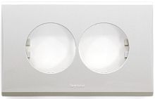 Накладка розетки Legrand Anam Zunis 2-ой белый картинка